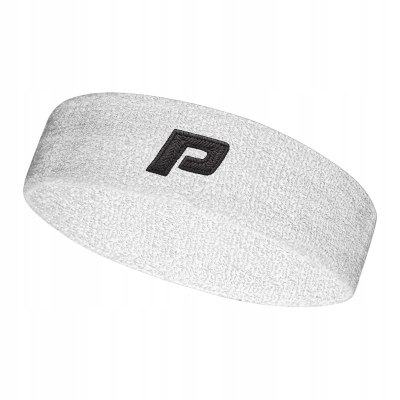 Opaska frotka POINT biała – klasyczna opaska sportowa o uniwersalnym wzornictwie